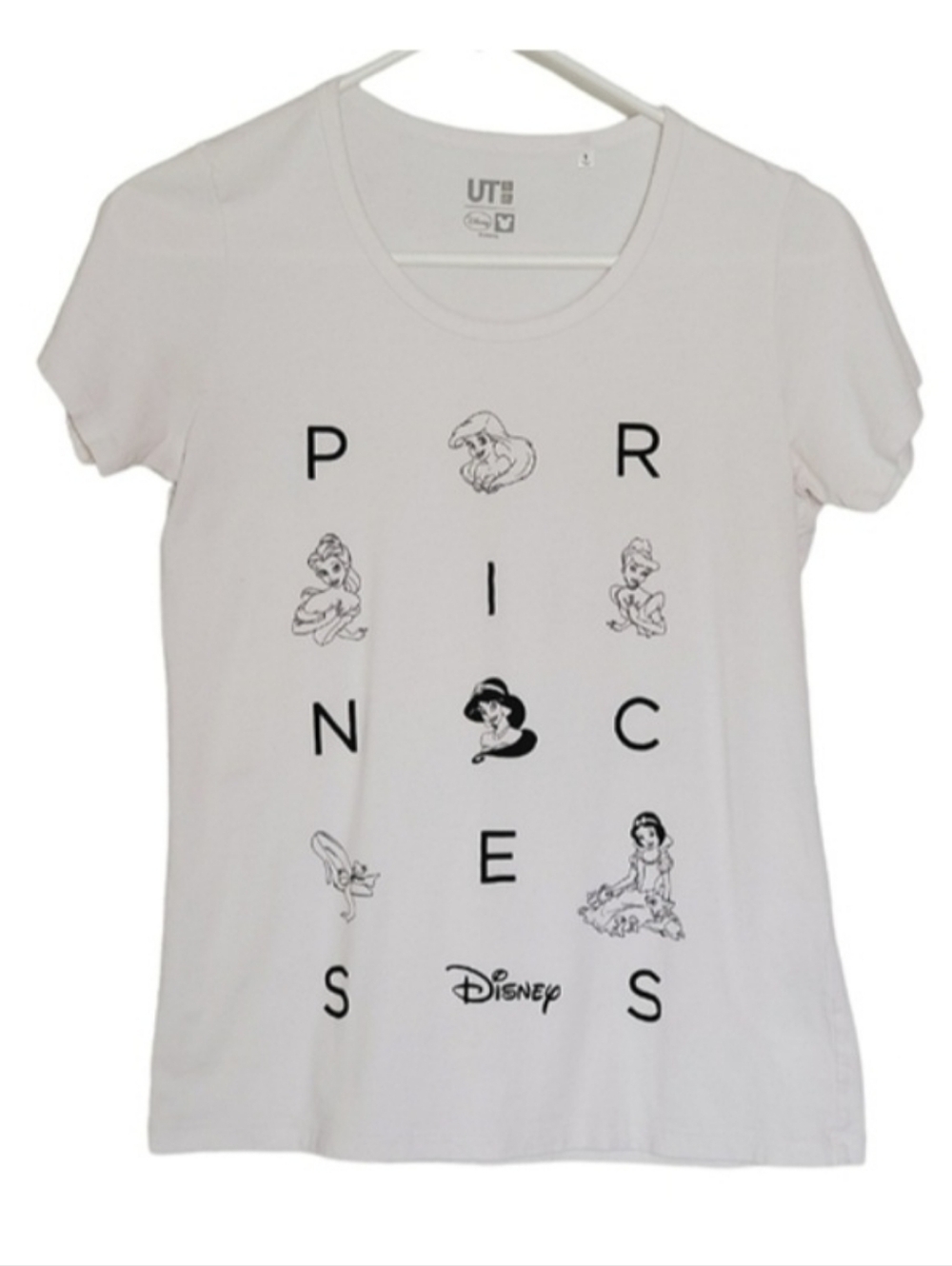 1326 * Disney Princess Graphic Tee White Size S